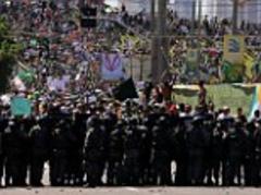 fifa president sepp blatter defends world cup as brazilian protestors take to the streets again
