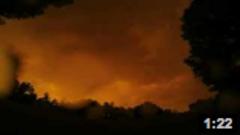 Orange Sky Over Monroe During June 13 Storm